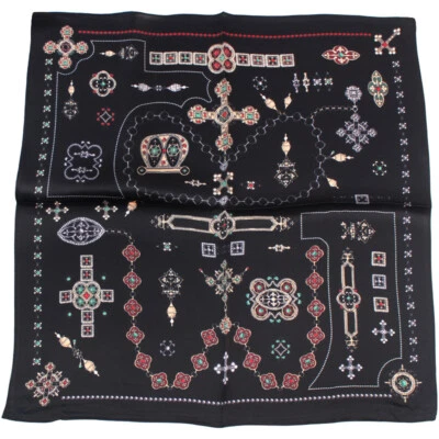 100% Pure Mulberry Silk Square Scarf For Hair Women Men Natural Silk Neckerchief - Image 1 of 4