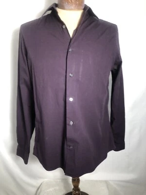 Mens Plum/Dark Purple Dress Shirt. Size Small. GAP. Slim Fit. - Image 1 of 4