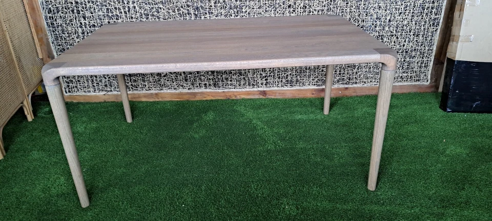 6 Seater Dining Table, CaltonFurnitur Tambour 155cm Holcot Dining Table RRP £699 - Image 1 of 4