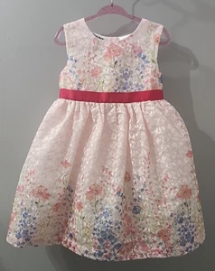 BLUEBERi bouLevard Embroidered Floral Dress - BEAUTIFUL!!! - Girl’s Size 4T - Picture 1 of 7