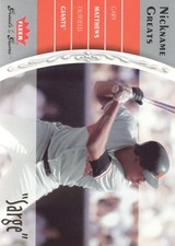 2006 Fleer Greats of the Game Baseball Nickname #NG-MA Gary Matthews SF Giants