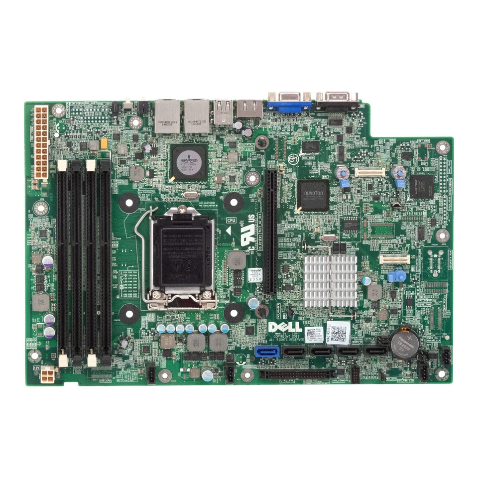 System Motherboard Dell 03X6X0 LGA1155 Intel C202 DDR3 For PowerEdge R210 - Image 1 of 3