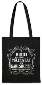 Seine Majestät Der Karlsruher Hipster Bag Stofftasche Stoffbeutel Wildpark - Picture 1 of 1