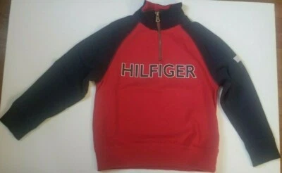 Camisa de manga larga con media cremallera para niños talla 5 roja y azul Foto 1 de 4