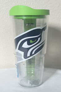 Seattle Seahawks NFL Tervis 24oz hot/cold Insulated Tumbler with Green Lid