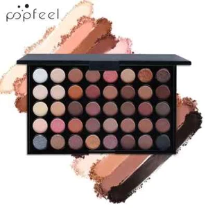Paleta de Maquillaje de Ojos 40 Colores Altamente Pigmentados Mate Brillo Sombra de Ojos Metálica - Imagen 1 de 4