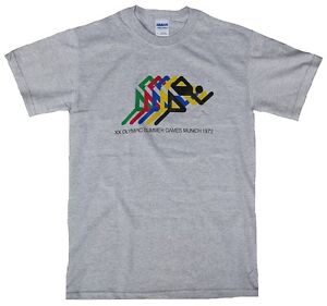 Bravado Official OLYMPIA MÜNCHEN MUNICH 1972 Merchandise Läufer Logo T-Shirt S