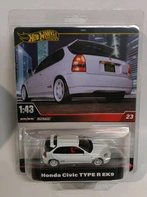 2025 HW HOT WHEELS PREMIUM 1:43 HONDA CIVIC TYPE R EK9 WHITE MIX H SEALED - Image 1 of 4