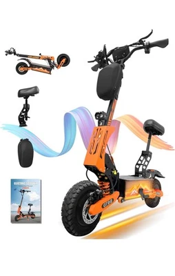 GT SCOOTER Electric Scooter GT-08 5600W – High Speed, Dual Motor, Long Range, Foldable