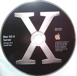 Mac OS X Server Version 10.3 Panther w/ Serial Number & Unlimited User License - Picture 1 of 2
