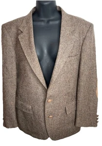 Giacca tuta blazer cappotto sportivo lana tweed WFF Farah vintage uomo taglia 40S - Foto 1 di 10