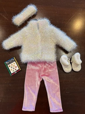 ПРИЯТНАЯ КОМПАНИЯ American Girl сегодня винтажный снежок свитер и леггинсы наряд - Изображение 1 из 4