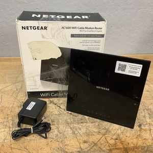 NETGEAR AC1600 Kabel WiFi Modem Router (C6250) Używany - DARMOWA WYSYŁKA - Zdjęcie 1 z 4