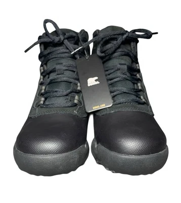 SOREL Buxton Lite Lace Plus Men's Size 7 Black Waterproof Boot - Image 1 of 4