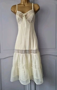 LADIES VTG RAYWARP LEMON TRICOT SILKY NYLON FULL SLIP SIZE 12 - Picture 1 of 12