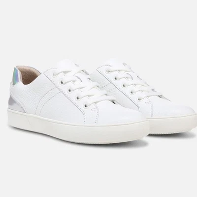 NUEVA Zapatilla Morrison Naturalizer Mujer Blanca Plateada - Talla 9 M Foto 1 de 4