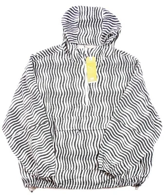 Levis Mens Jacket XL 1/2 Zip Anorak Pullover Long Sleeve Coat White Black $128 - Image 1 of 4