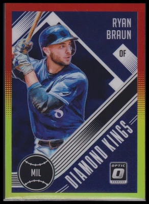 2018 Donruss Optic Ryan Braun DK  16 - Image 1 of 2