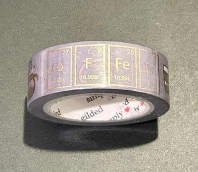 Новый просто позолоченный кофе химии фиолетовый розовый васи ленты 15 мм золотой фольги - Изображение 1 из 3