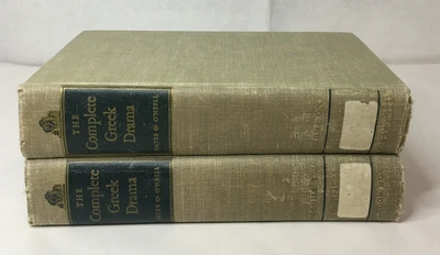 The Complete Greek Drama Volumes One and Two (1938, Hardcovers) Foto 1 de 4