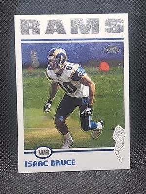 Isaac Bruce Los Angeles Rams 2004 Topps Chrome Football Card Near Mint  - Image 1 of 2