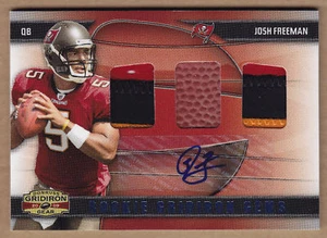 09 2009 Gridiron Gear Trios Josh Freeman JSY Auto RC - Picture 1 of 1