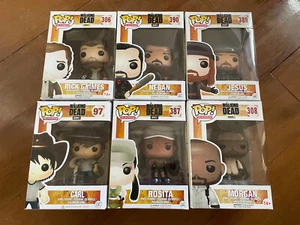 Lot 6 Pop Funko The Walking Dead Rick Negan Jesus Carl Rosita Morgan TWD AMC - Imagen 1 de 24