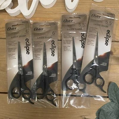 Tijeras de pelo 4 piezas. Tijera Oster Professional Eclipse Laser Sharp Styling 2 tamaños Foto 1 de 2