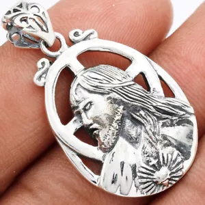 Joyería colgante de plata esterlina 925 Jesucristo SSS SPJ2164 - Imagen 1 de 1