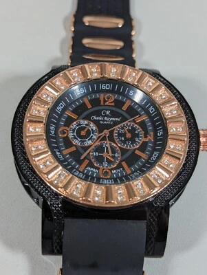 Estuche redondo con acento de cristal Charles Raymond Foto 1 de 4