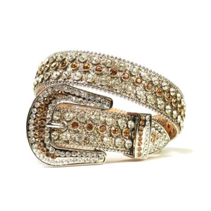 2022 Belt Crystal Inlaid Belt Women Rhinestone Belt Ladies Men - Picture 1 of 44