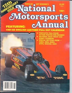 1981 PHR National MOTORSPORTS ANNUALE Racing Calendario Pittorico NHRA Ivo Linda V - Foto 1 di 2