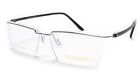 LINDSTROM L-108 C2 Eyeglasses Frame Titanium Silver Black Italy Made 54-14-140