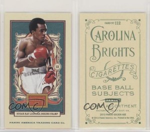 2013 Panini Golden Age Carolina Brights Mini Green Back Sugar Ray Leonard #112