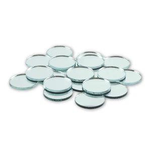 1 inch Small Mini Round Craft Mirrors 25 Pieces Mirror Mosaic Tiles - Picture 1 of 3