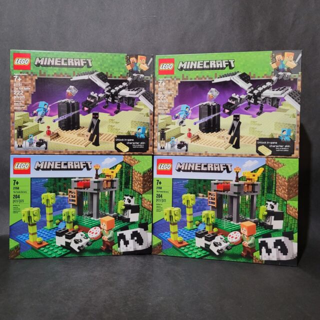 LEGO Minecraft #21117 The Ender Dragon 100% Complete w/Manual Minifigs &  Box