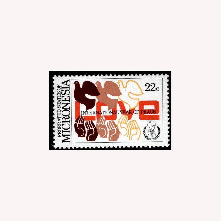 GTSTAMPS, Micronesia, Sc #46, MNH, 1988, AÑO INTERNACIONAL DE LA PAZ Foto 1 de 1