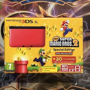 Nintendo 3DS XL Super Mario Bros 2 Special Edition Red/Black Console