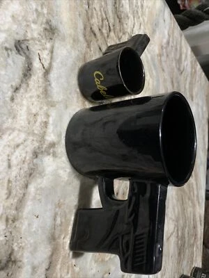 Black Gun Coffee Mug - Big Mouth Toys - Pistol - Cup - B113 - Image 1 of 2