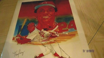 TONY PEREZ Signed Reds (18x24) Baseball Print/Poster/Photo -JSA Authenticated - Image 1 of 4