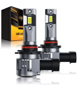 AUXBEAM 9005 HB3 CANBUS LED Headlight Bulbs High Beam Super Bright 6500K 24000LM - Picture 1 of 12