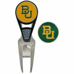 BAYLOR BEARS BASKETBALL FOOTBALL GOLF CVX REPAIR TOOL BALL MARKER SET 👀⛳ - Picture 1 of 1