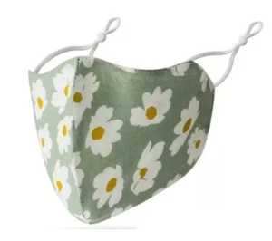 Daisy Flowers Adjustable Face Mask Washable 100% Cotton US SELLER FAST SHIP - Picture 1 of 8