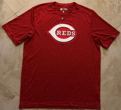 Cincinnati Reds Crew Neck Cool Base Evolution Jersey Shirt Large Red MLB - Image 1 of 3