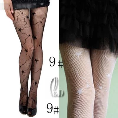 VENDEDOR COMO NUEVO Sexy Vintage Net Star Medias Pantimedias Medias Hos001-9 Foto 1 de 3