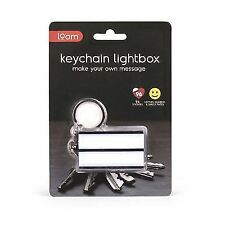 Thumbs Up Plastic Keychain Lightbox Keyring Rectangular Message Board Sign