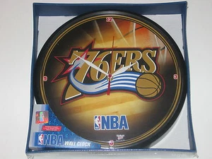 Philadelphia 76ers 12" Logo Round Wall Clock - Runs On One AA Battery FREE S&H!! - Picture 1 of 1