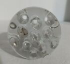 Single Floral Frog Clear Glass 11 Holes 2.75" Diameter & Fitter the same 1.5" t