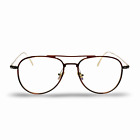 Tom Ford Designer Eyeglasses Brown / Gold Round Optical Frame Demo Lens TF5666-B