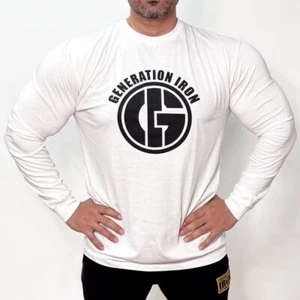 Generation Iron Old School 360 logo white long sleeve shirt. Size XXL - Picture 1 of 2